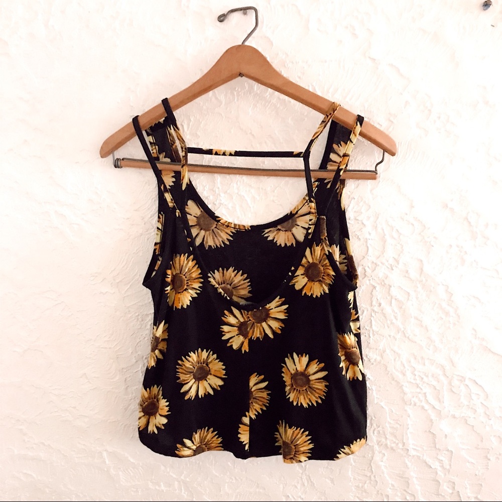 NWOT Sunflower Tank Top Forever 21 - Picture 2 of 4